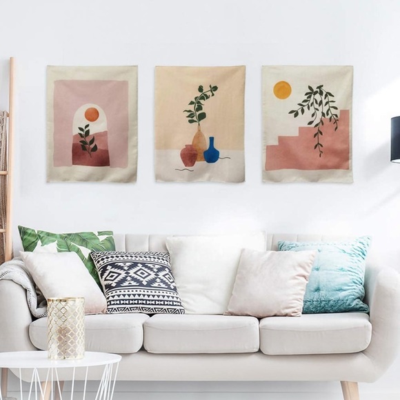 Minimalist Modern Plant Botanical Vintage Neutral Tapestry Wall/Dorm Art Decor - Picture 5 of 7